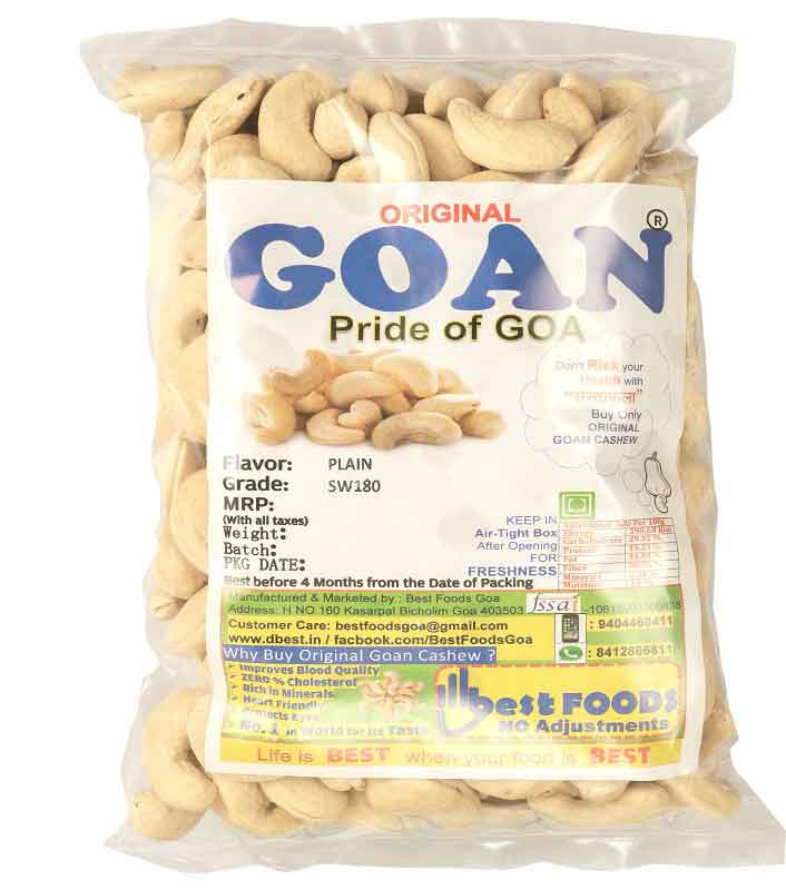 Original Goan Jumbo Size Plain Cashews