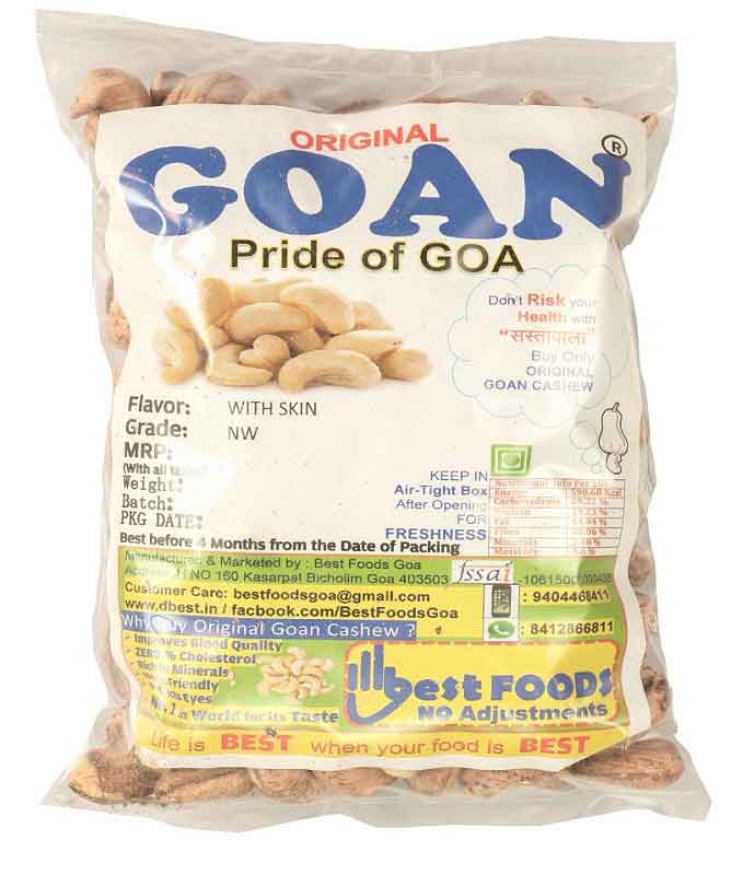 Original Goan Cashews with Skin