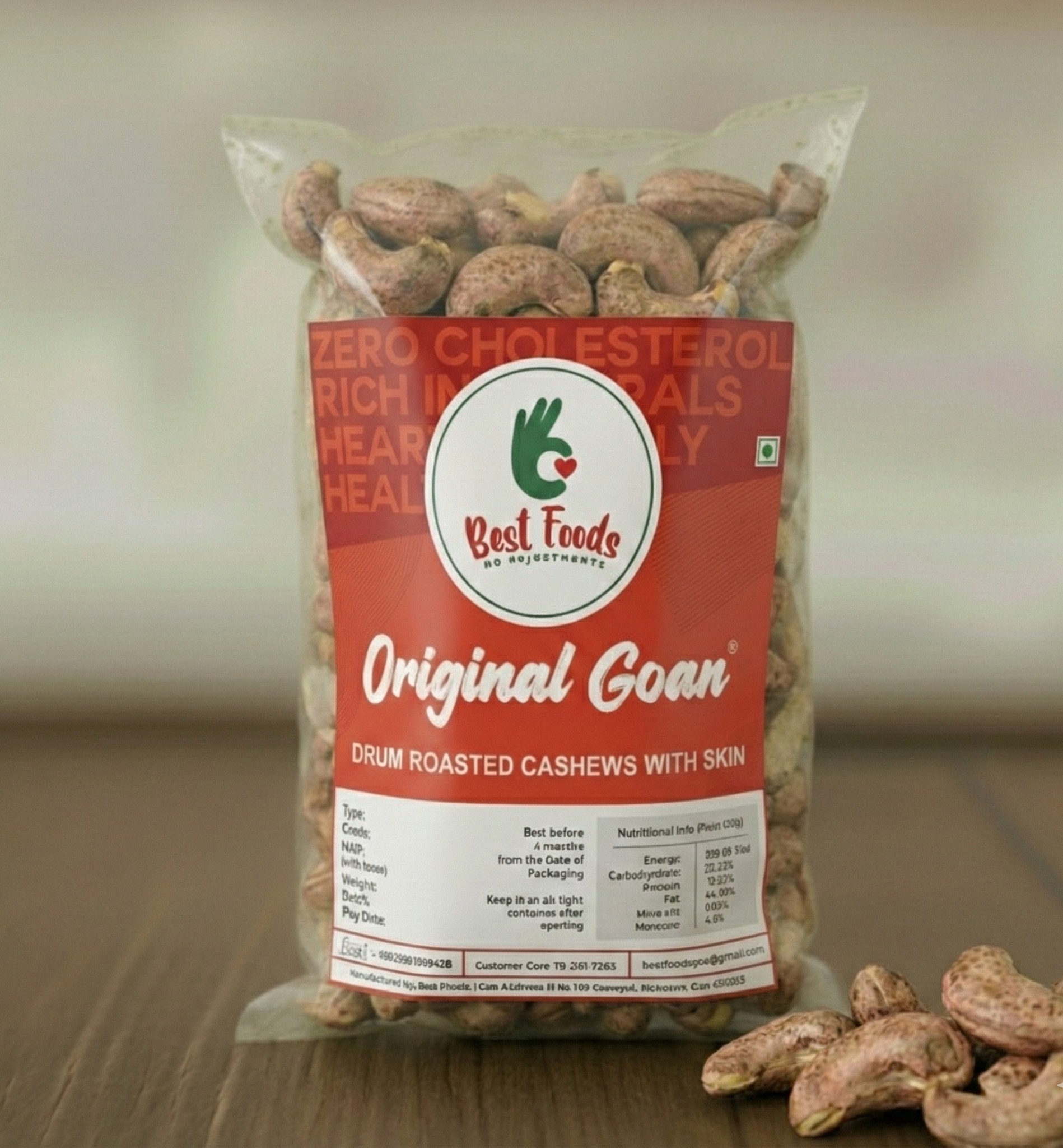 Original Goan Drum Roasted Cashews with Skin